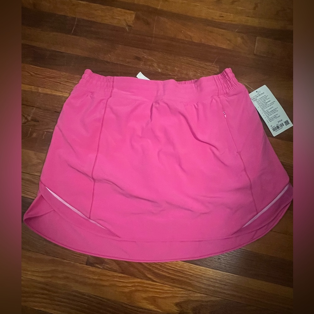 NWT LULULEMON HOTTY HOT SONIC PINK SKIRT-LONG SIZE 14